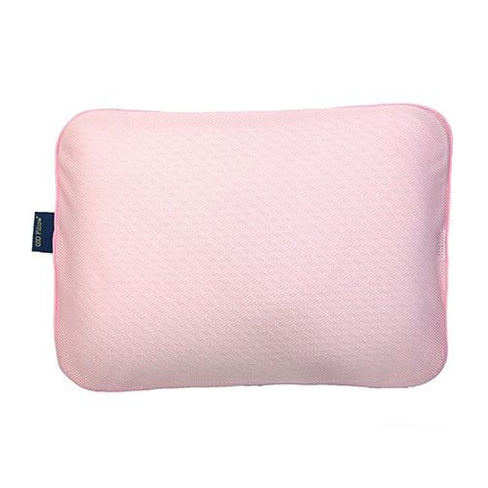韓國 GIO Pillow - 超透氣防螨兒童枕頭-單枕套組-粉色 (L號)-2歲以上適用