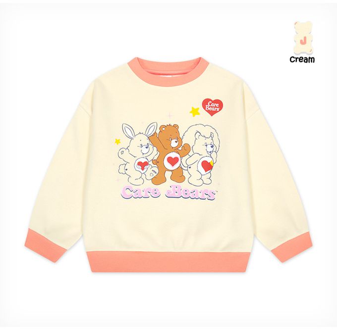 韓國 Jelispoon - (聯名款)熊熊好夥伴內刷毛長袖套裝-薄荷綠