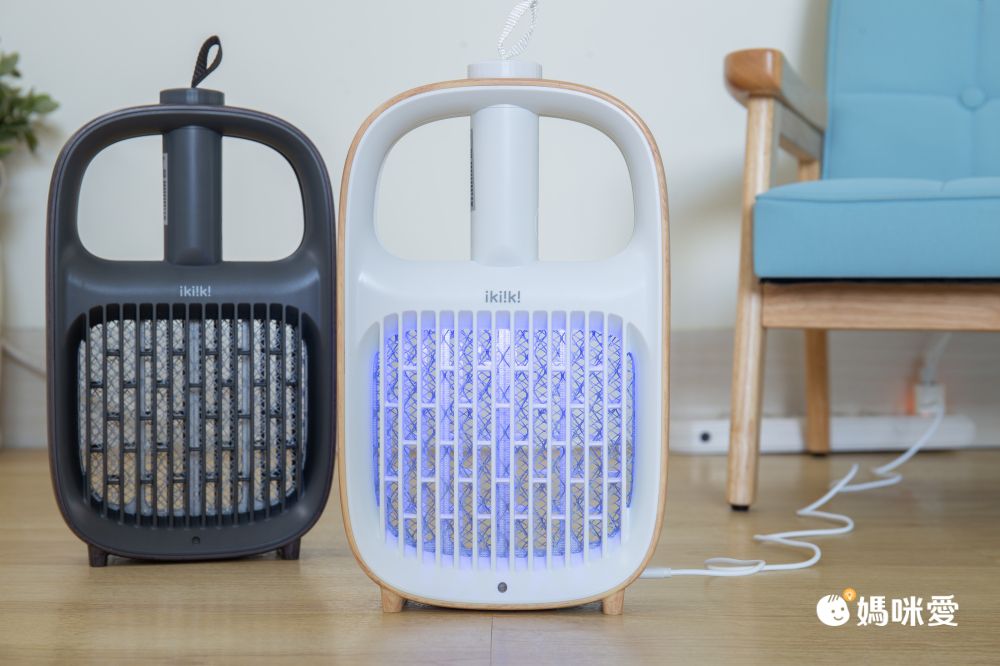 2in1日系美型捕蚊器/電蚊拍，三重防護網，安全不觸電