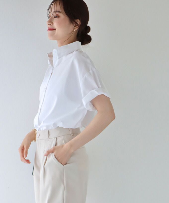 日本 BLUE EAST - 休閒率性翻領短袖襯衫-黃