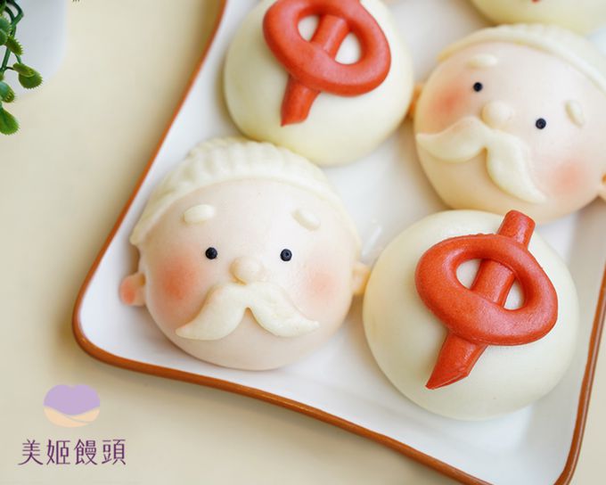 美姬饅頭 - 孔夫子包中鮮乳造型饅頭-35g*6顆