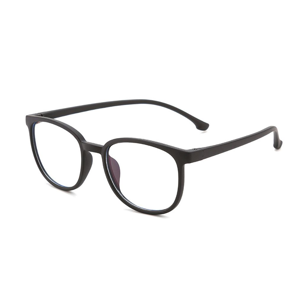 ALEGANT - 星空霧黑兒童專用輕量威靈頓矽膠彈性方框UV400濾藍光眼鏡