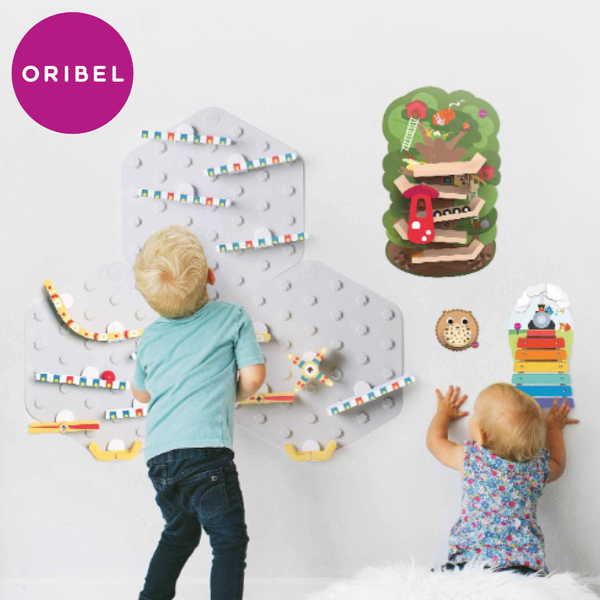 貼在牆上想玩就玩!免收拾【新加坡Oribel壁貼玩具】