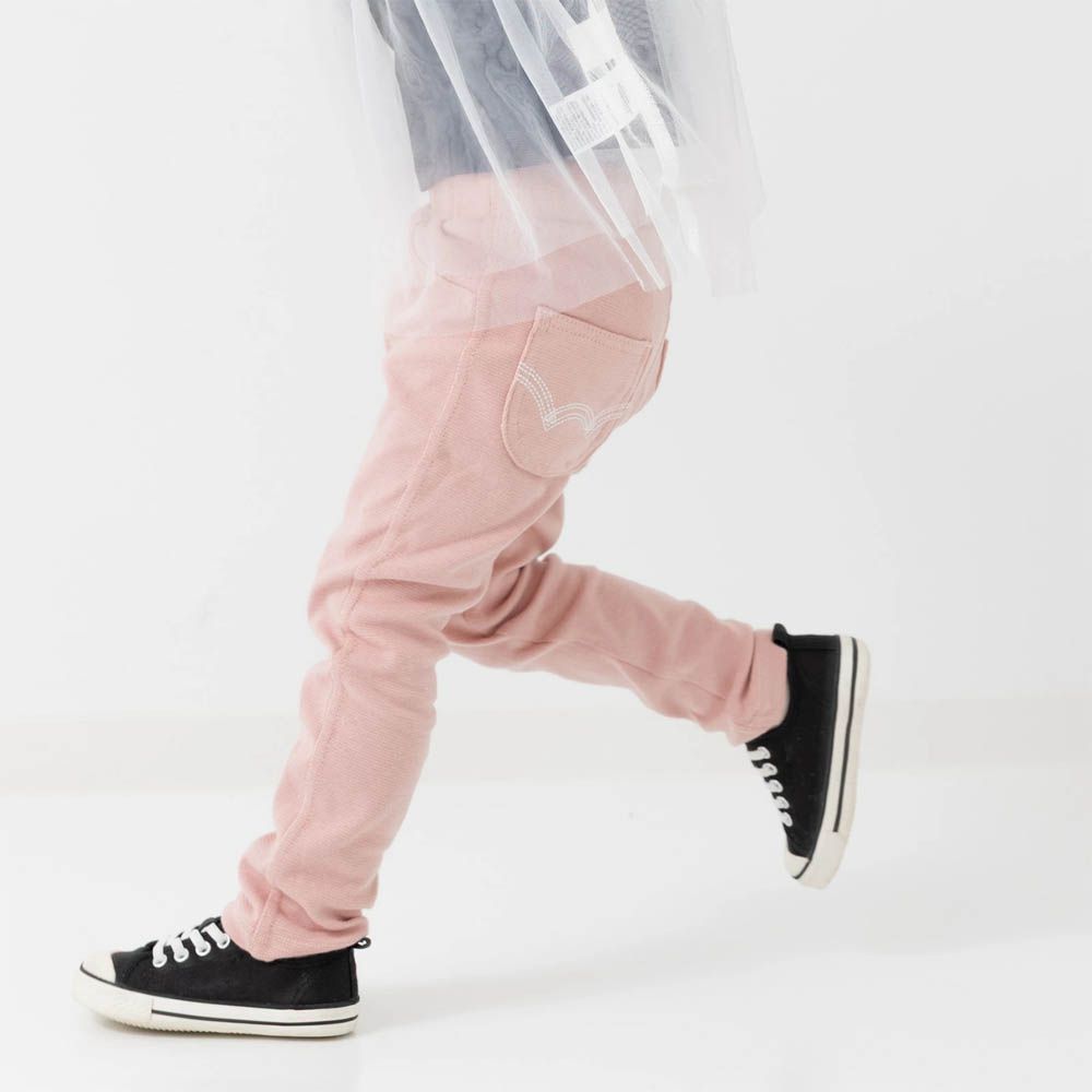 EDWIN聯名 超彈性伸縮長褲-粉紅