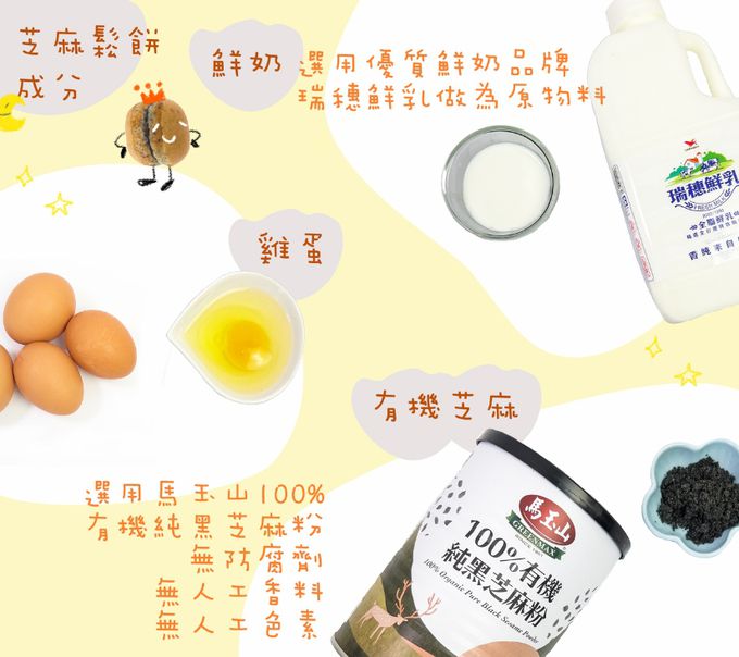 兔比媽咪廚房 - 寶寶鬆餅｜原味鮮奶 + 芝麻鮮奶-36顆