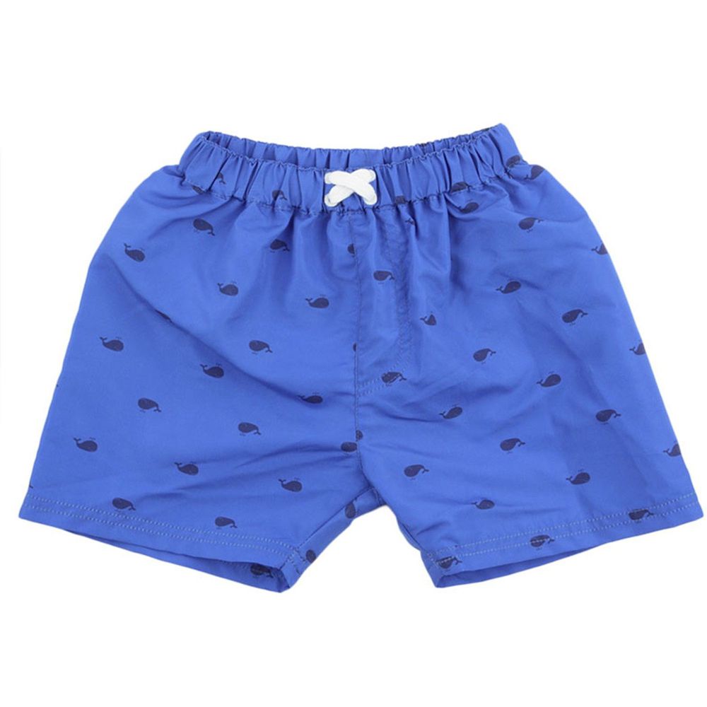 akachan honpo - 幼兒海灘短褲-和風-藍色