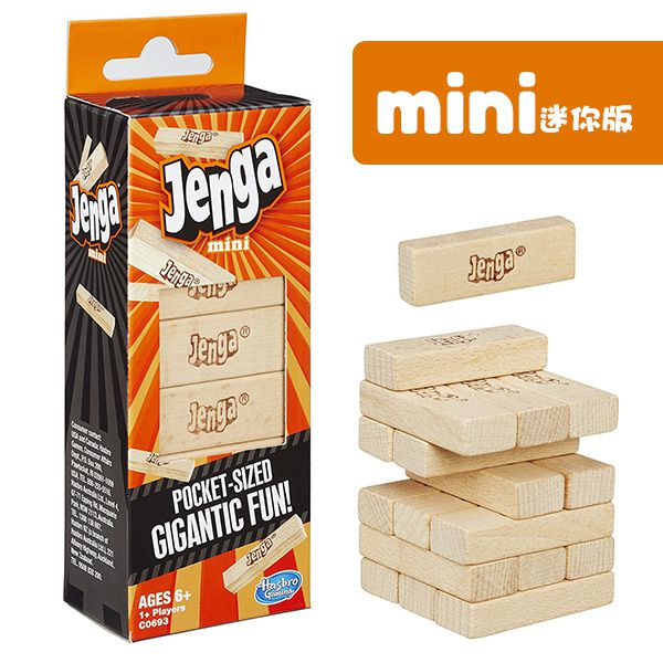 Hasbro 孩之寶 - 兒童益智桌遊 Jenga 層層疊迷你版 C0693