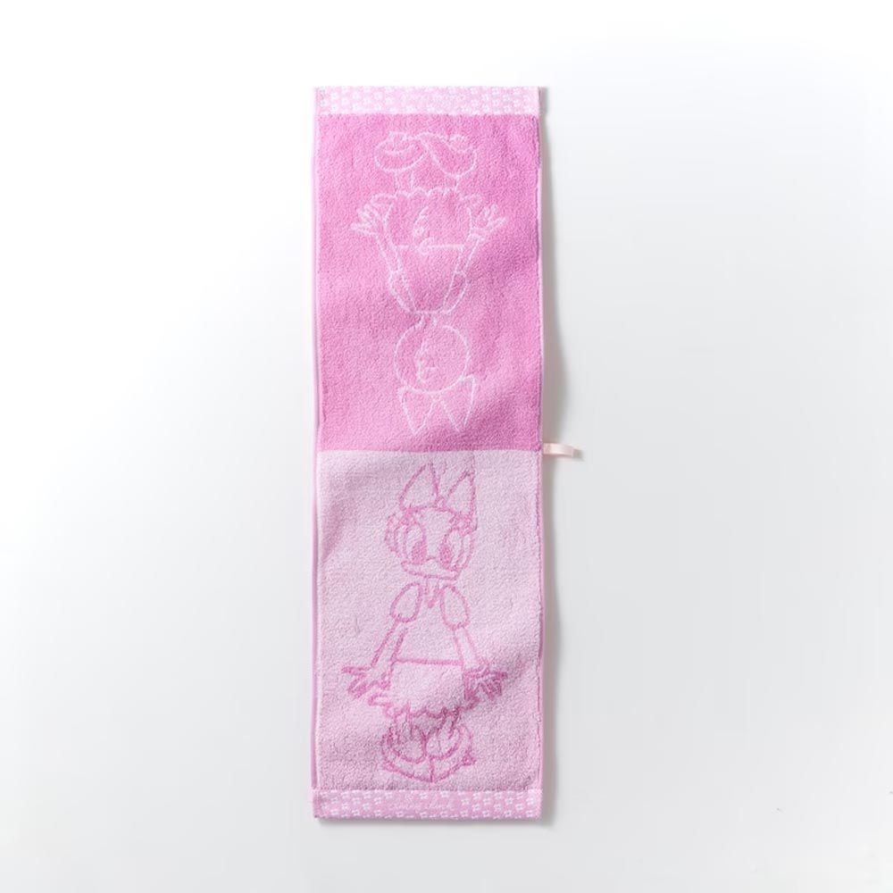 日本千趣會 - 日本製 迪士尼印花毛巾-黛西-粉 (22×72cm)