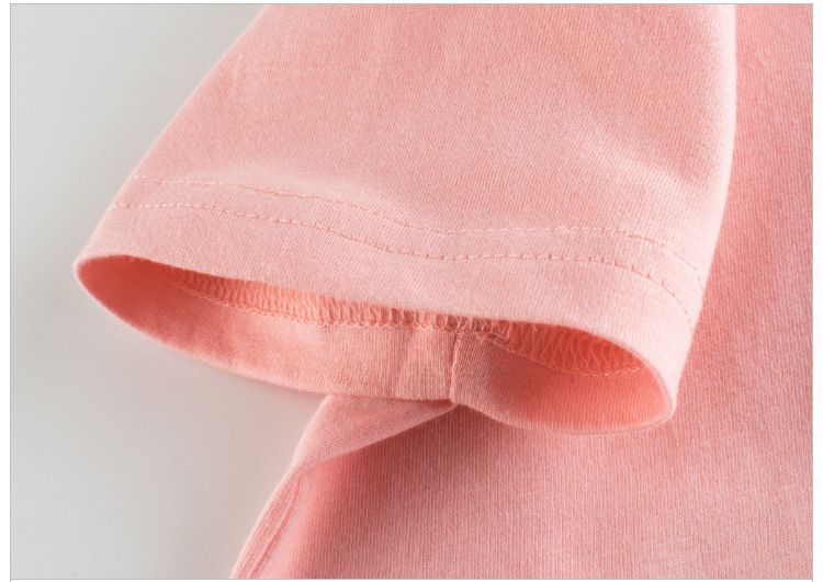 純棉短袖上衣-lucky花花-白色