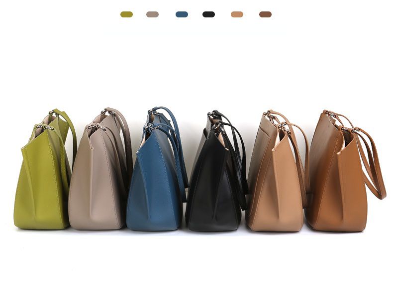 真皮大容量翅膀托特包(A4/13吋筆電可放)-附拉鍊內袋-藍色 (46x12x25cm)