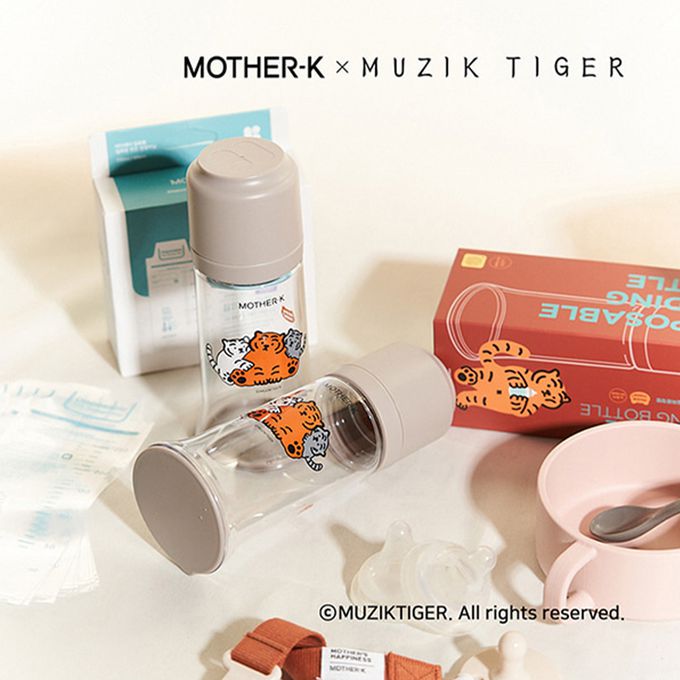 MOTHER-K - 拋棄式奶瓶(單支)-Muzik Tiger聯名款