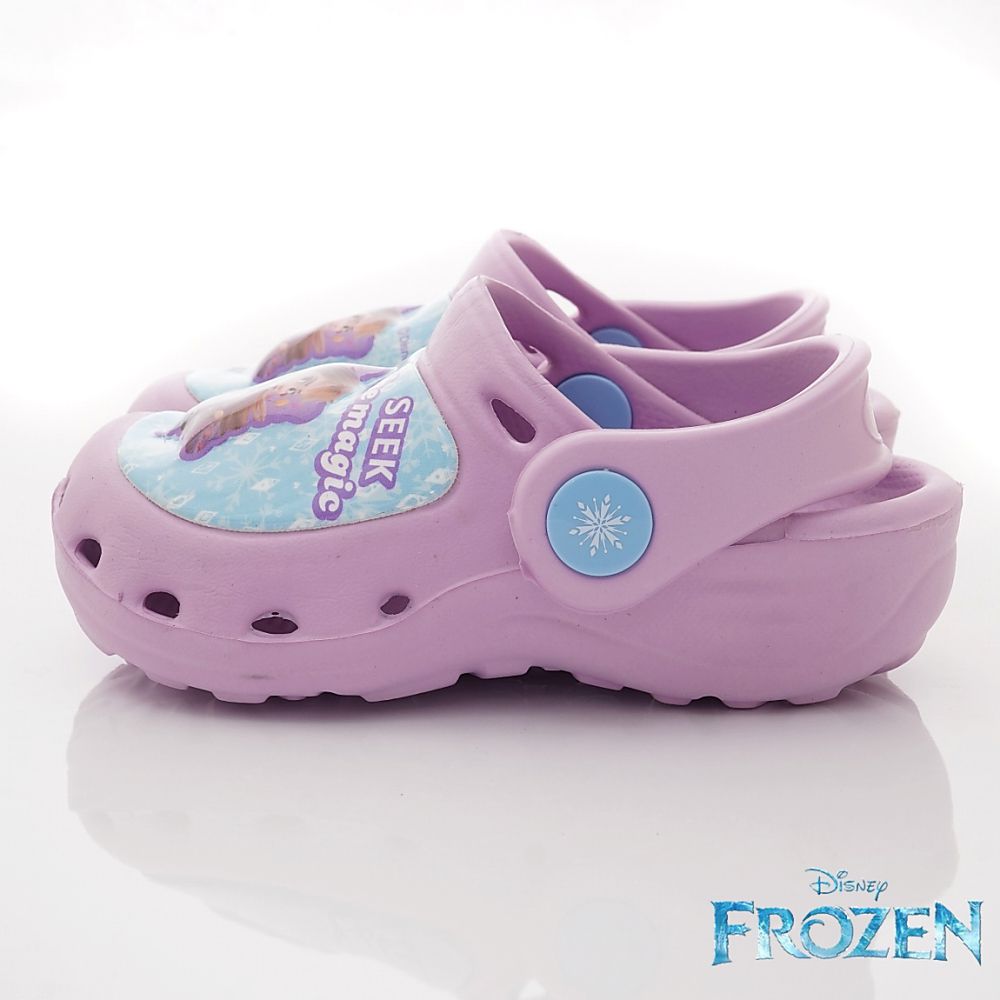 台灣製冰雪奇緣電燈園丁鞋(中小童段)-涼拖鞋-藍紫