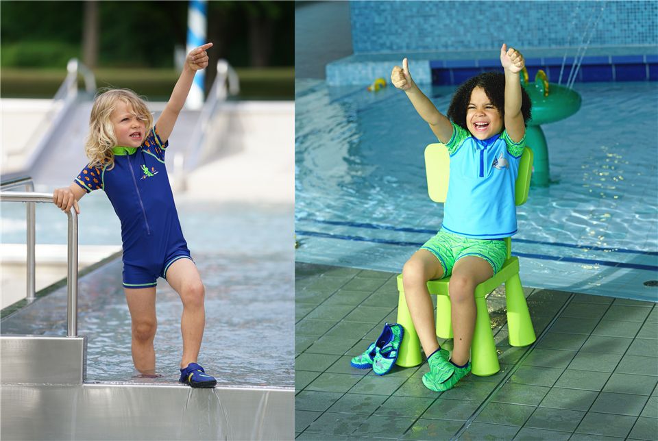 德國Playshoes - 抗UV水陸兩用沙灘懶人童鞋-鱷魚