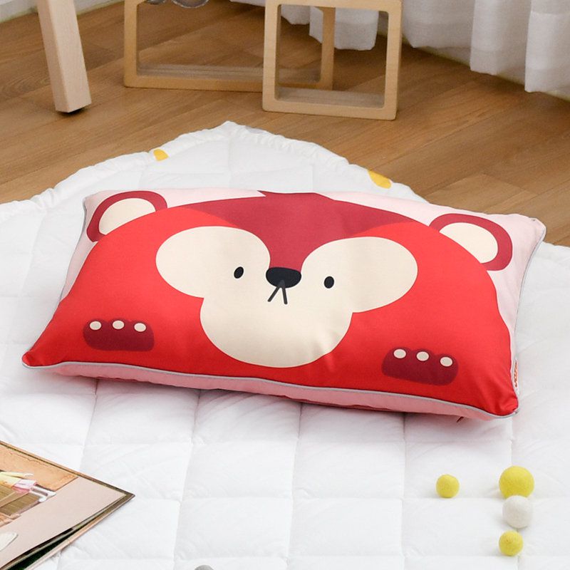 正韓Hello HiZoo - 純手工製可愛動物防蟎抗菌兒童枕/護脊/護頸枕/透氣枕-偶像猴