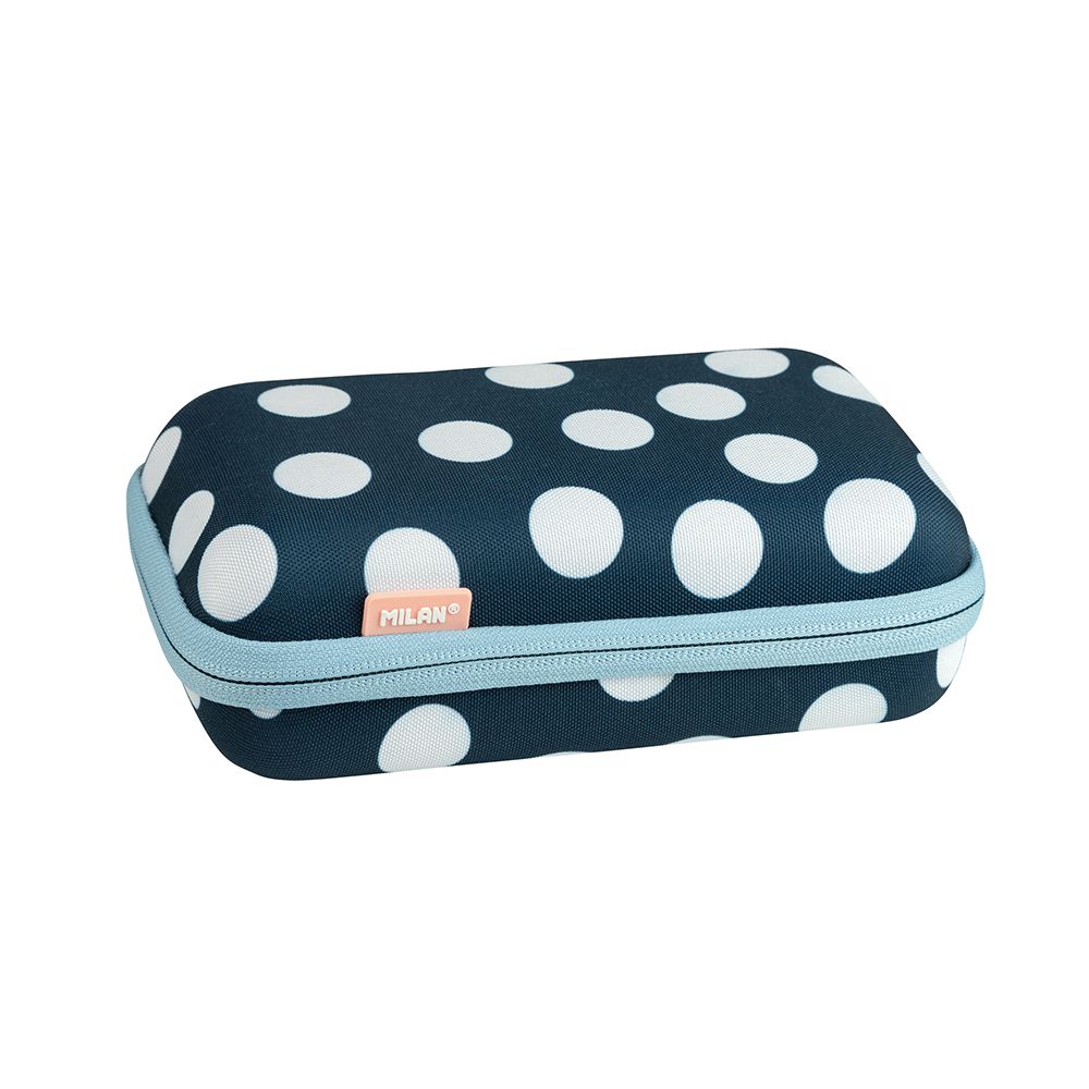 MILAN - 三用硬殼式筆袋_泳池派對_藍點點(含文具)