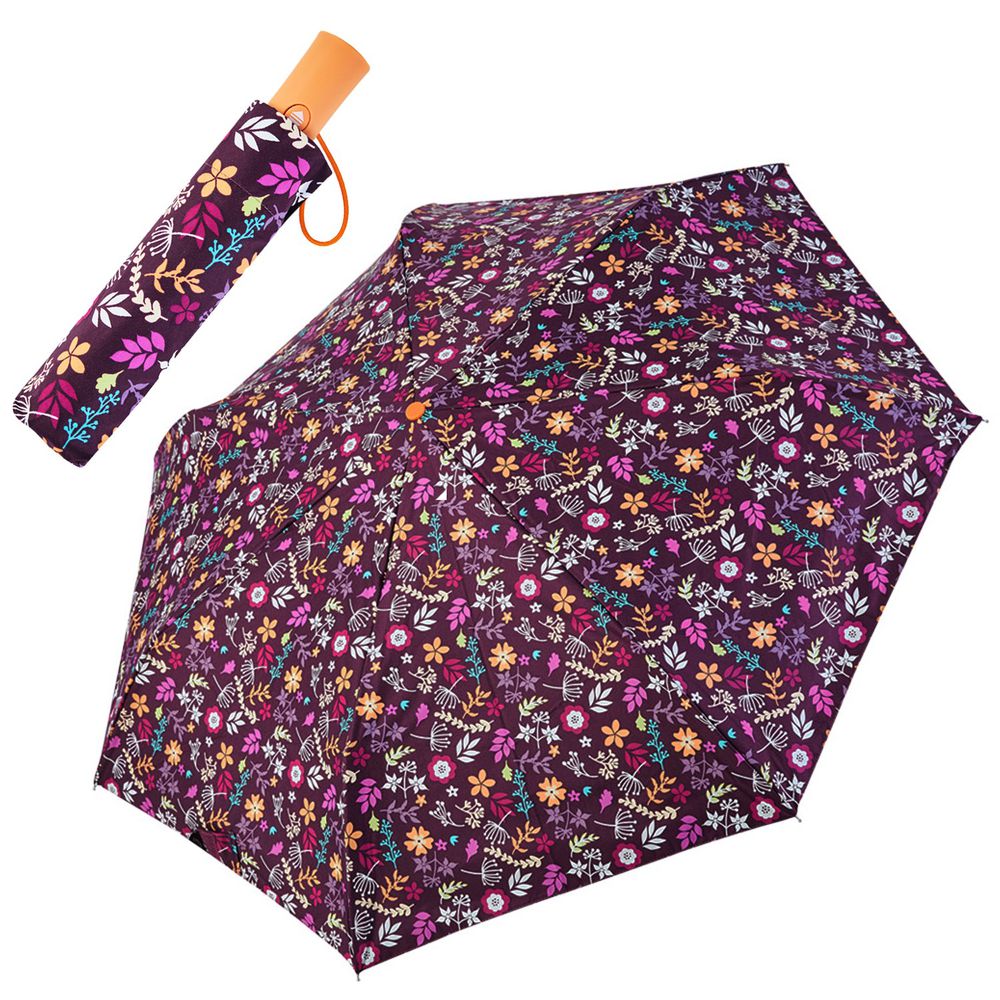 Rainstory - -8°降溫凍齡個人自動傘-紫戀花卉-自動開收傘
