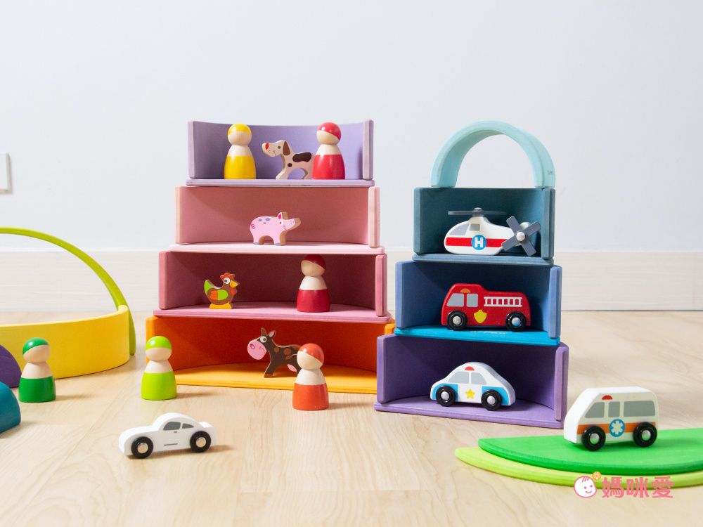 一組成就100種玩法【Color Fan】彩虹積木