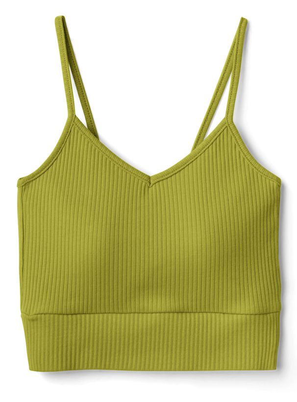 日本 GRL - V領細肩帶內搭/小可愛(附Bra)-米杏