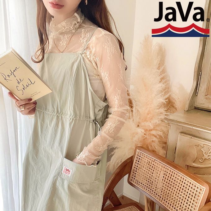 日本 Classical Elf - Java 休閒感抽繩口袋吊帶裙-簡約黑