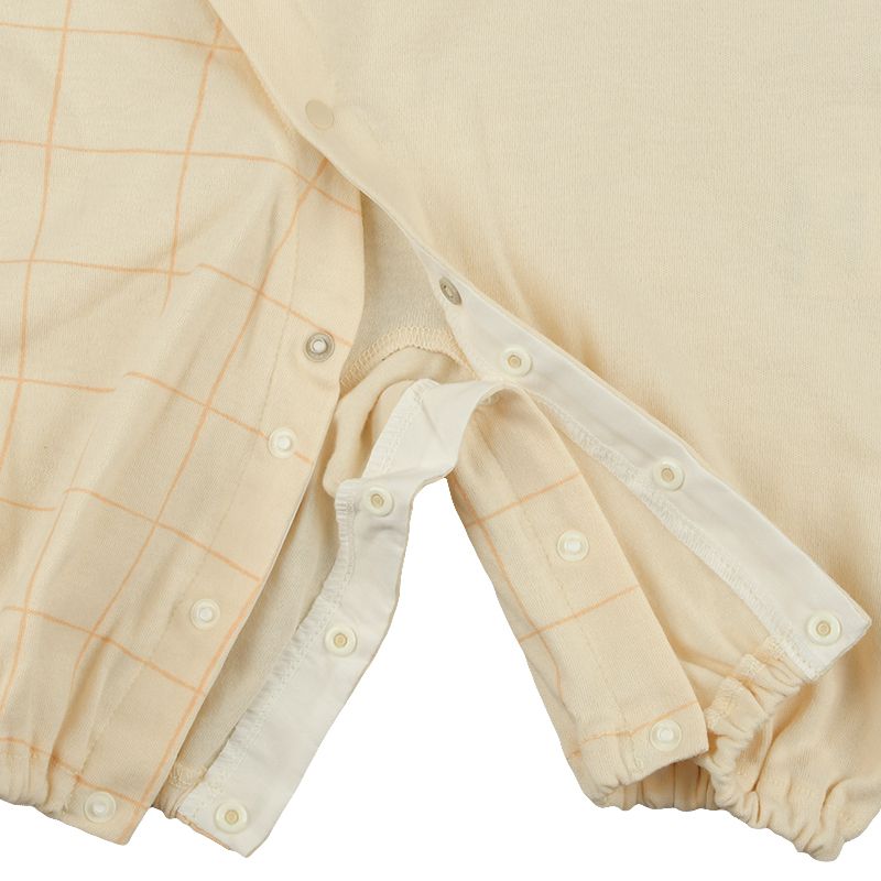 akachan honpo - 長袖連身衣-小熊維尼-象牙白色 (50~60cm)