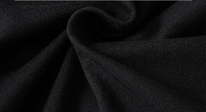 純棉圓領長袖上衣/大學T-舞龍舞獅-黑色