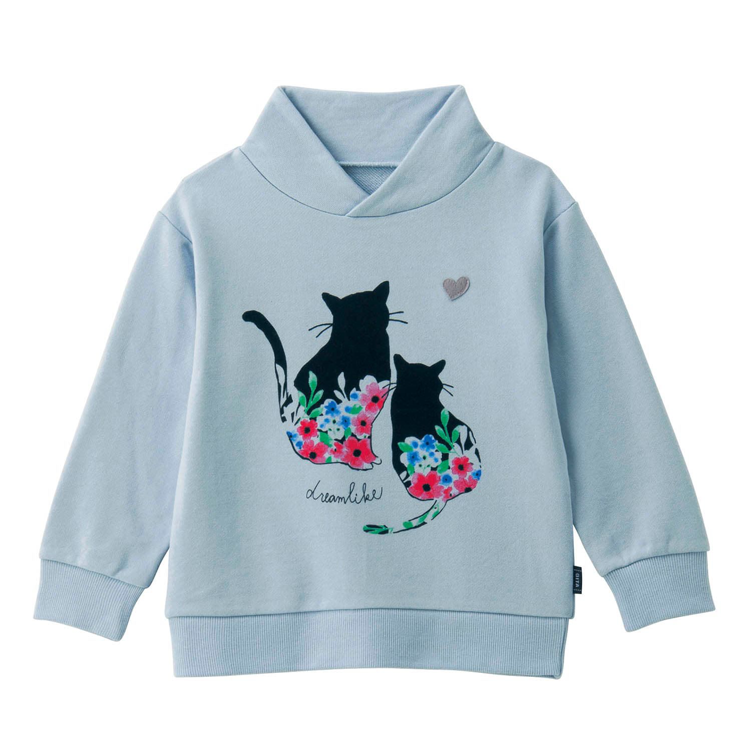 日本千趣會 - GITA 純棉裏毛立領長袖上衣-飾品-紫