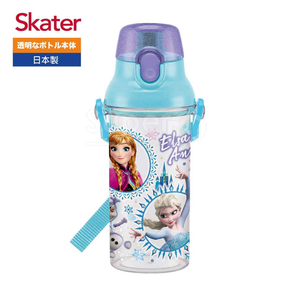 日本 SKATER - 兒童直飲透明水壺 (480ml)-冰雪奇緣