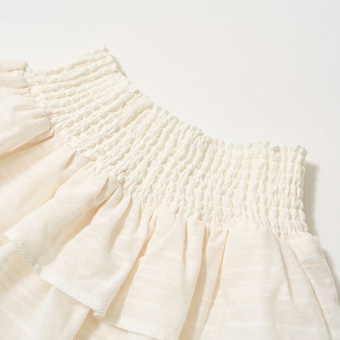 日本 Lycee mine - 澎澎荷葉邊皺褶褲裙-紫