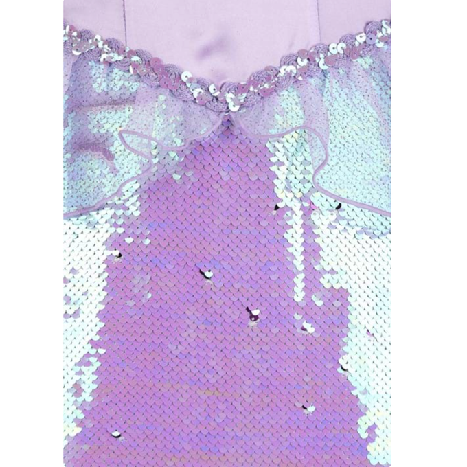 love, charlotte - 氣質美人魚雙色翻轉亮片魚尾洋裝--少女成人尺寸