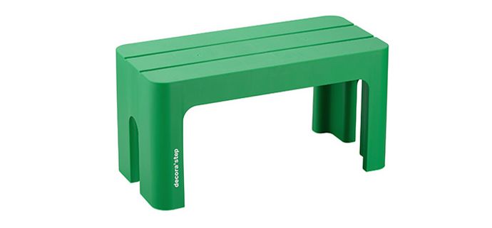 日本squ+ - Decora step日製長形多功能墊腳椅凳(耐重100kg)-紅 (高30cm)