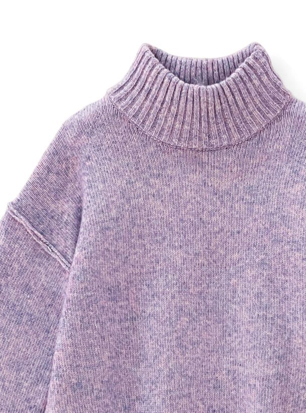 日本 GRL - 聯名款 慵懶落肩修身毛衣-深灰 (F)