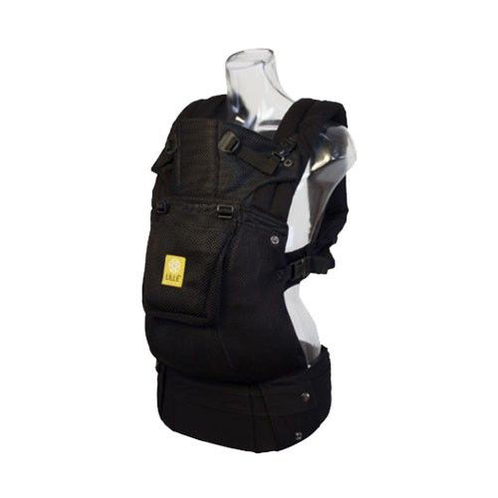 美國 LÍLLÉbaby - Complete 6-in-1 包覆型全齡背巾-Airflow-3D 透氣款-Black 黑色-NB(3.2kg)-20kg