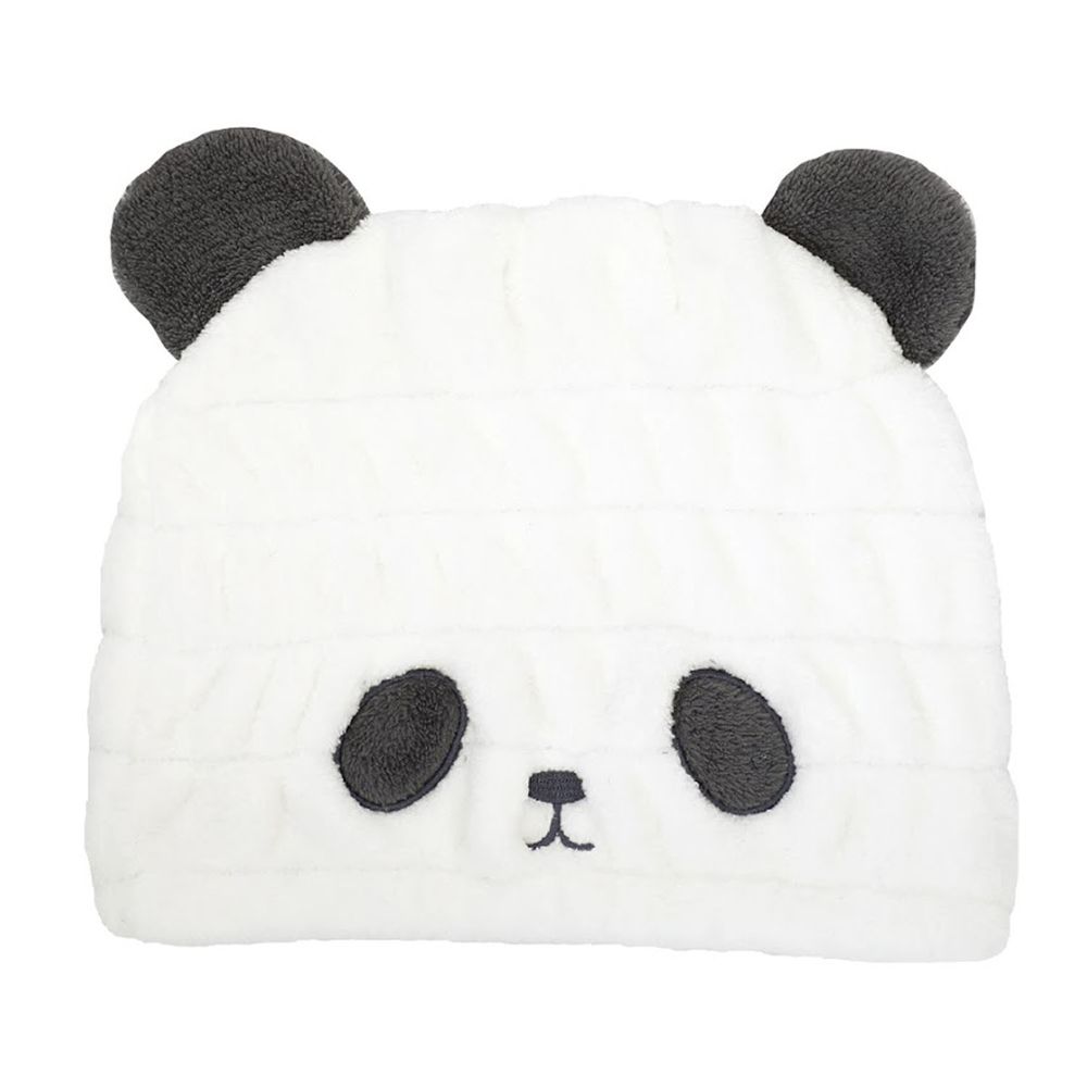 日本 CB JAPAN - 動物造型超細纖維浴帽-熊貓白 (W230 X D200 X H15mm)