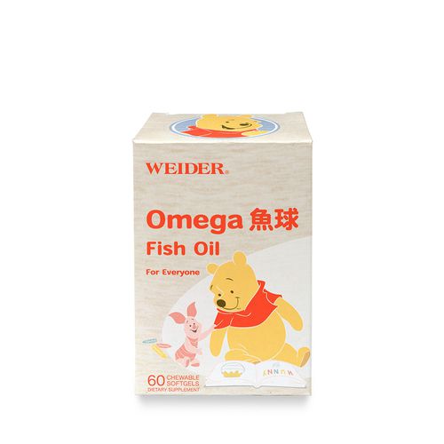 美國WEIDER - 威德Omega 魚球-60顆/瓶*1