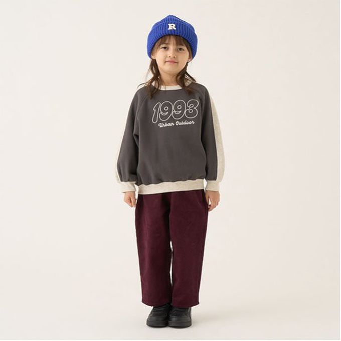 日本 b-ROOM - 休閒大口袋燈芯絨錐形長褲-奶茶