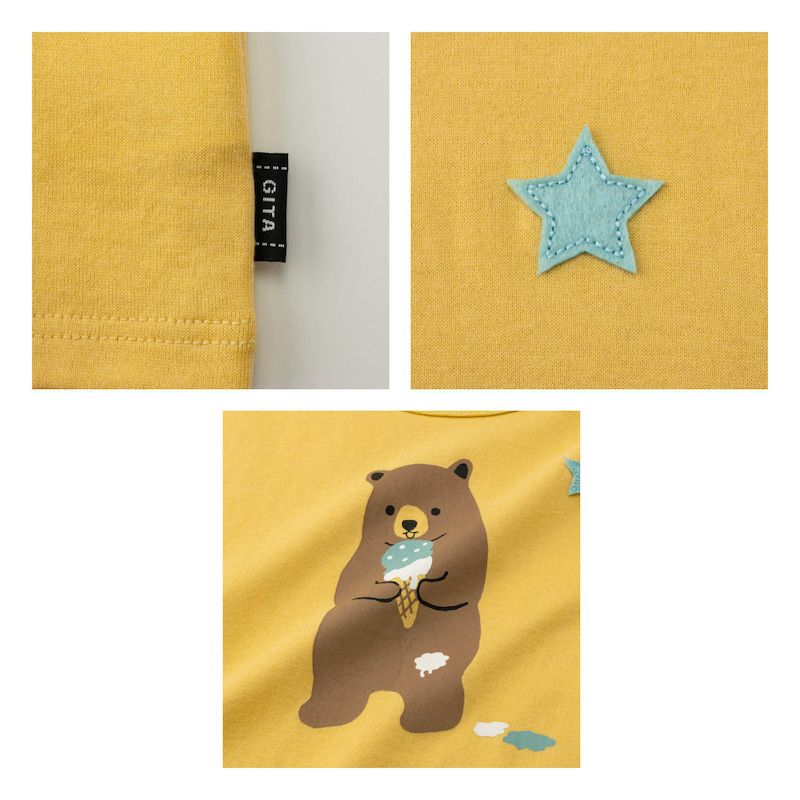 日本千趣會 - GITA 天竺棉百搭短袖上衣-御飯糰兄弟-水藍