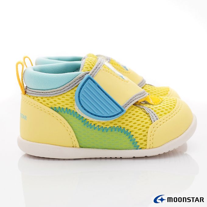 Moonstar日本月星 - 穩健寶寶學步款-MSB1453黃-學步鞋-黃
