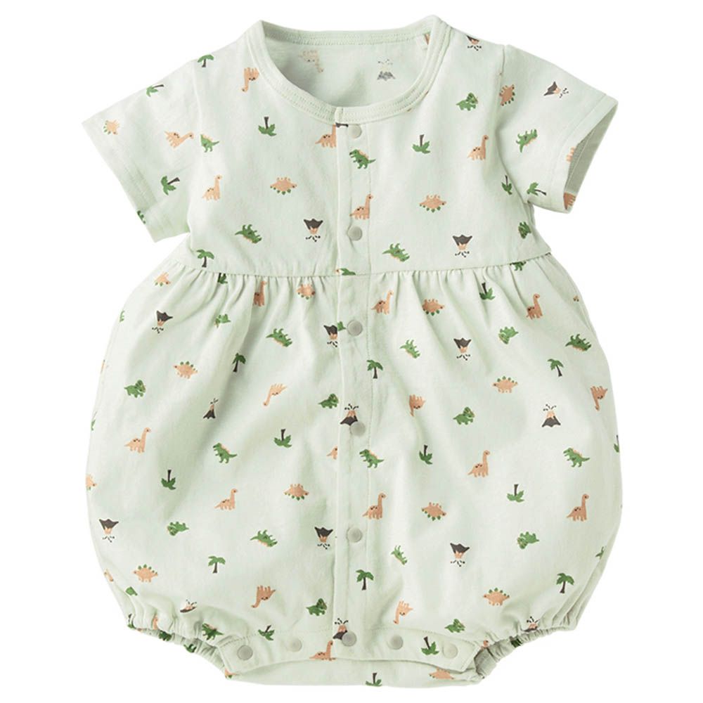 短袖兔裝-滿版印花-綠色