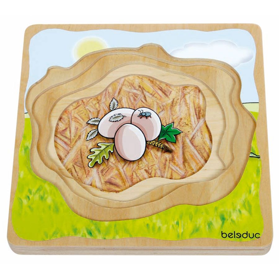 Beleduc - 多層拼圖-鴨子