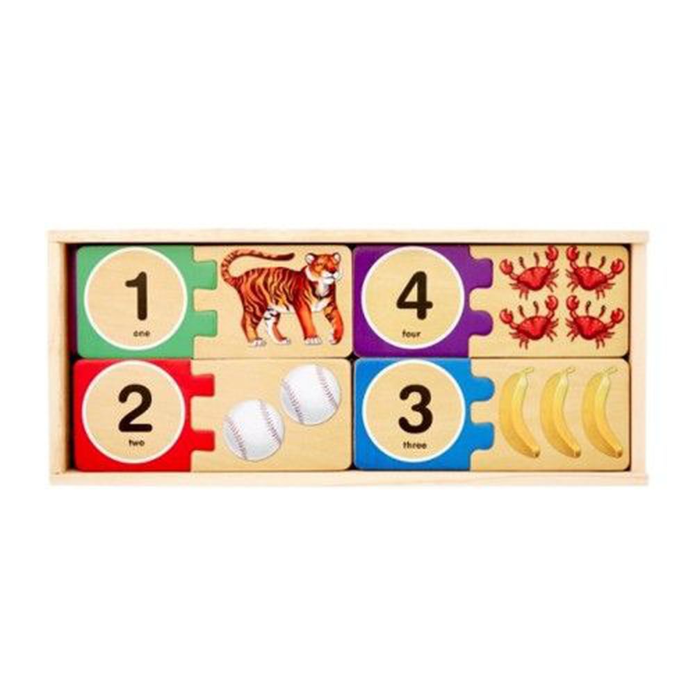 美國瑪莉莎 Melissa & Doug - MD 益智-數字對照學習拼圖卡