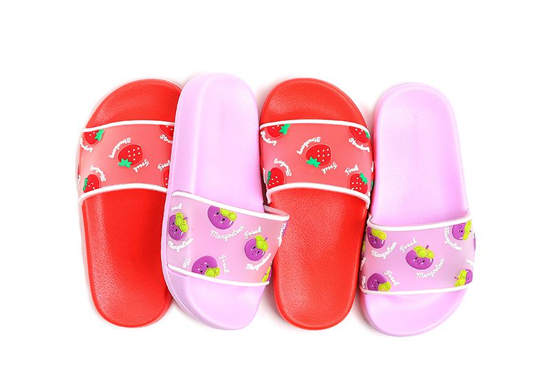 韓國 OZKIZ - 厚底/輕量/防滑海灘鞋/拖鞋-草莓