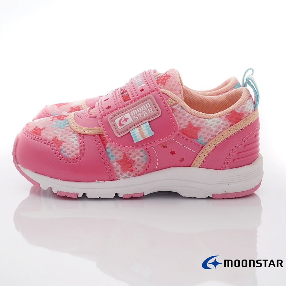 Moonstar日本月星 - 月星速乾透氣機能款(中小童段)-運動鞋-玫瑰紅