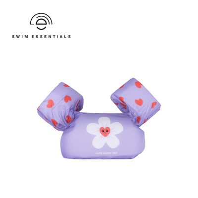 荷蘭 Swim Essentials - 幼兒/兒童臂圈型漂浮背心 (2-6Y)-愛心花朵