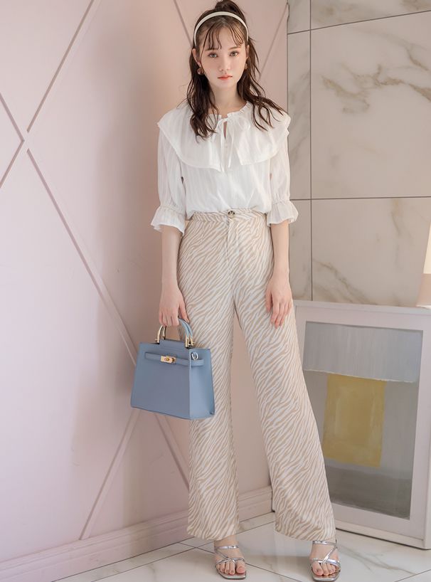 日本 GRL - 2way金屬拼接手把手提包/側背包-薄荷