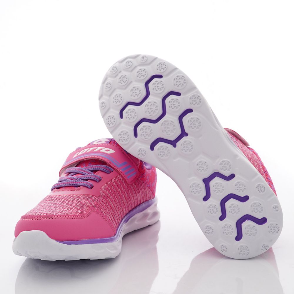 LOTTO樂得 - 潮流輕量慢跑鞋款6353系列(大童段)-粉