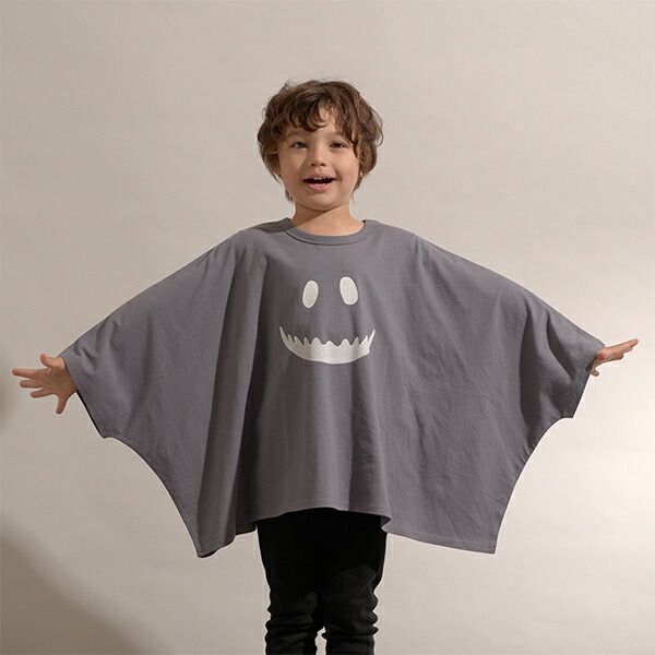 日本 b-ROOM - [官網已斷貨]萬聖節造型寬版上衣-幽靈-灰棕-直播專屬