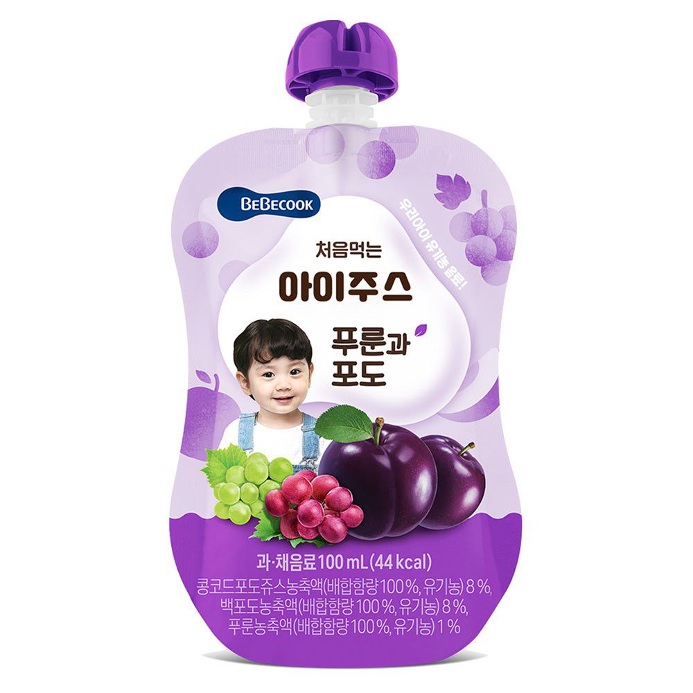 BEBECOOK 寶膳 - 嬰幼兒綜合葡萄西梅汁(效期2023.07.27)-100ml