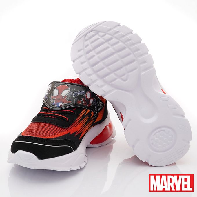 蜘蛛人-SPIDEY減壓吸震電燈鞋-MNKX24582黑橘-(中大童)-電燈鞋-黑橘
