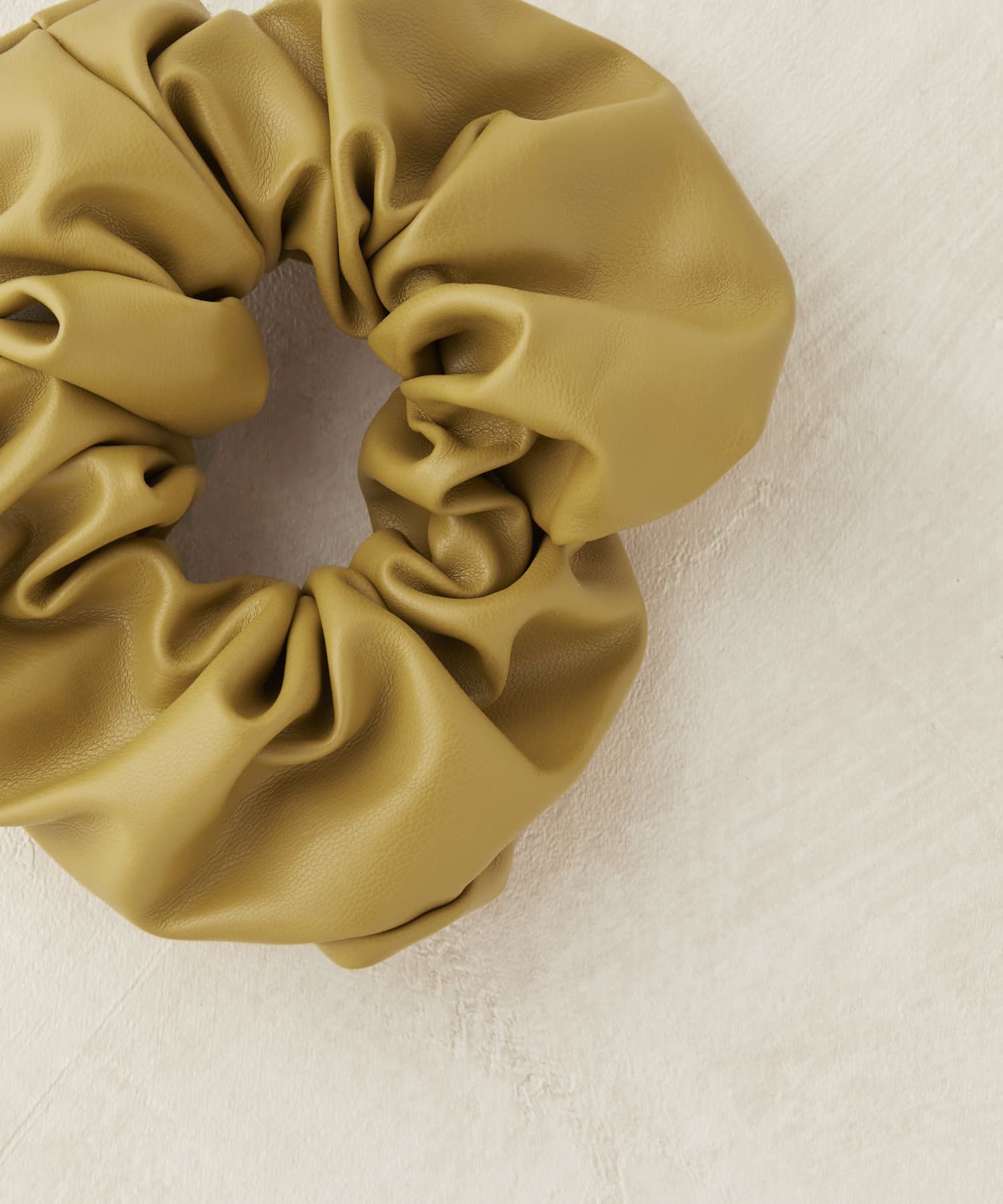 日本 Lattice - 日系酷甜皮革大腸髮圈-橄欖綠