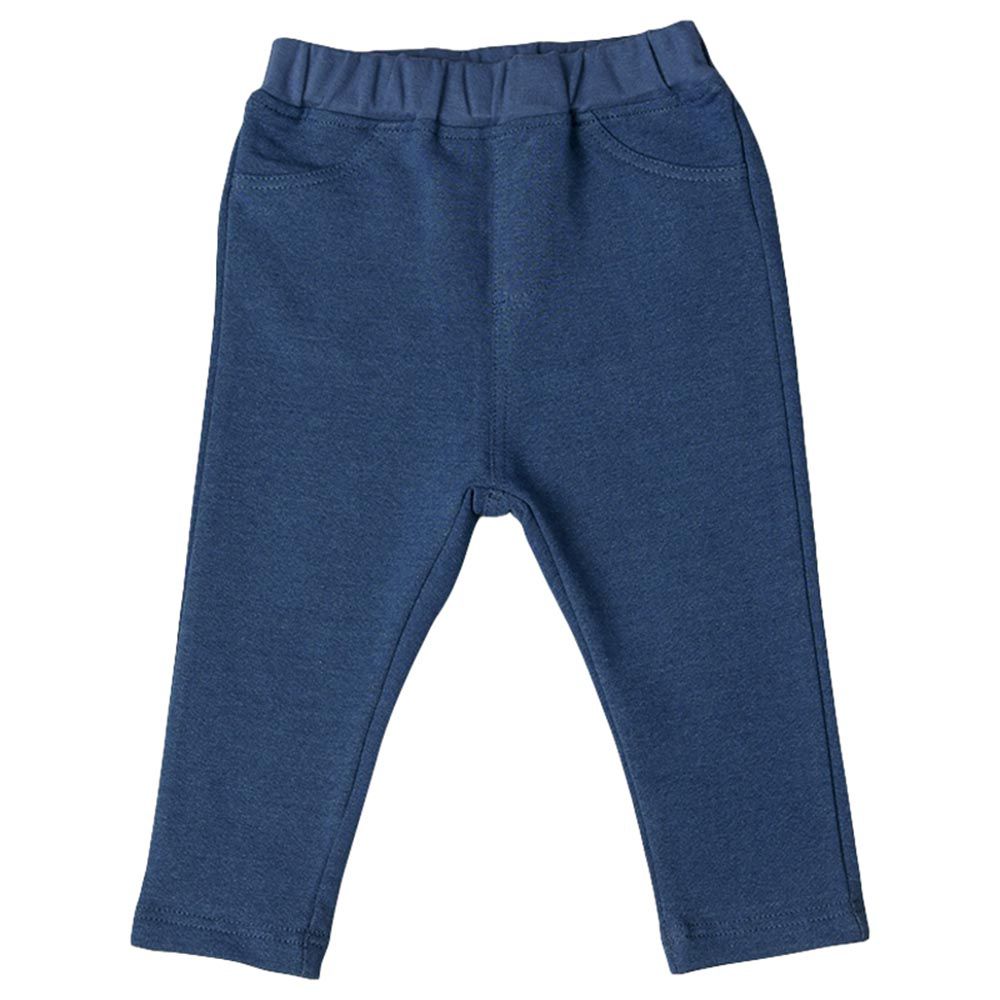 akachan honpo - 10分經典褲-毛圈內裡 一般合身款-藍色